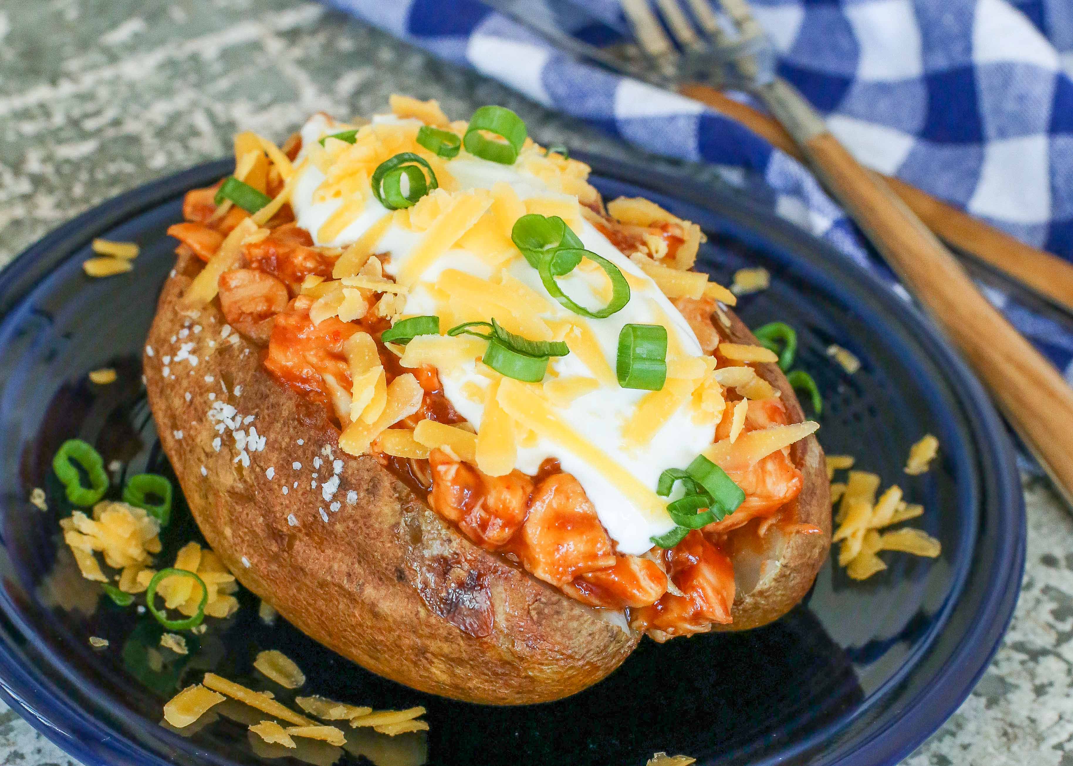 Rotisserie Chicken Hack: Quick & Easy BBQ Stuffed Potatoes